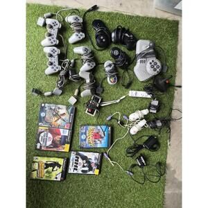 Lot Of Controllers Playstation 1 2 Sega Wii And Games